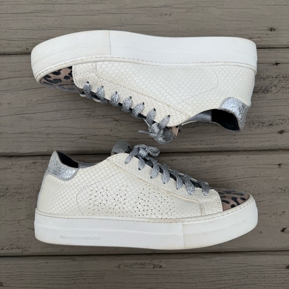 P448 Thea Platform Sneaker in Python Roccia size 39 - Picture 12 of 16